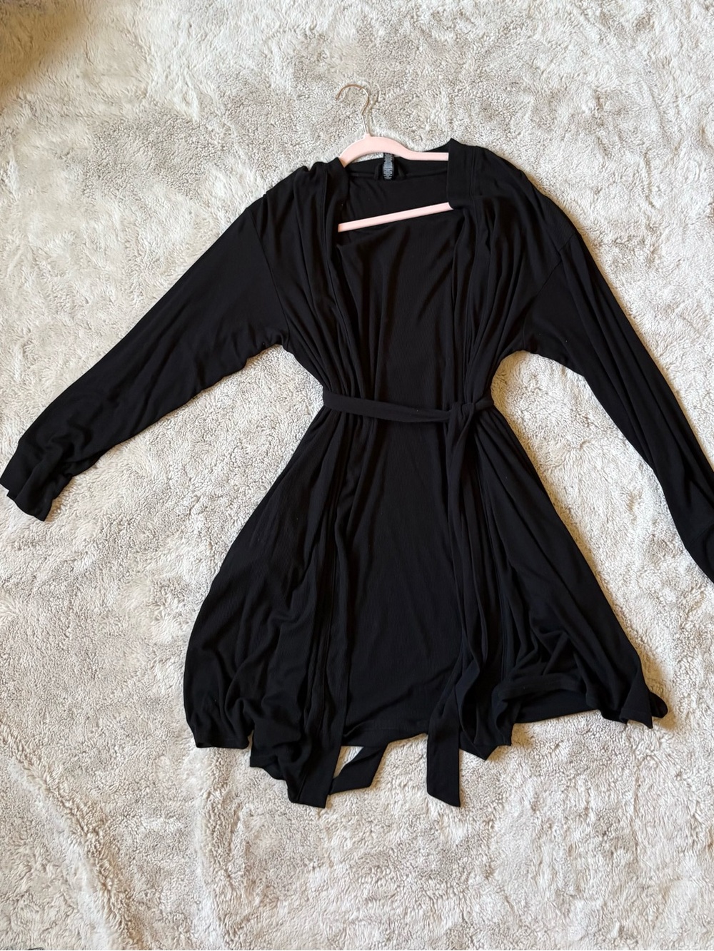 SKIMS plus size black robe